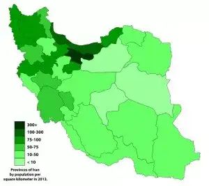 population_density_Iran